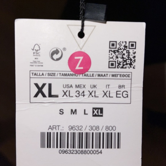 Zara Men’s Black Pants NEW Straight Cut Chinos - Picture 9 of 9